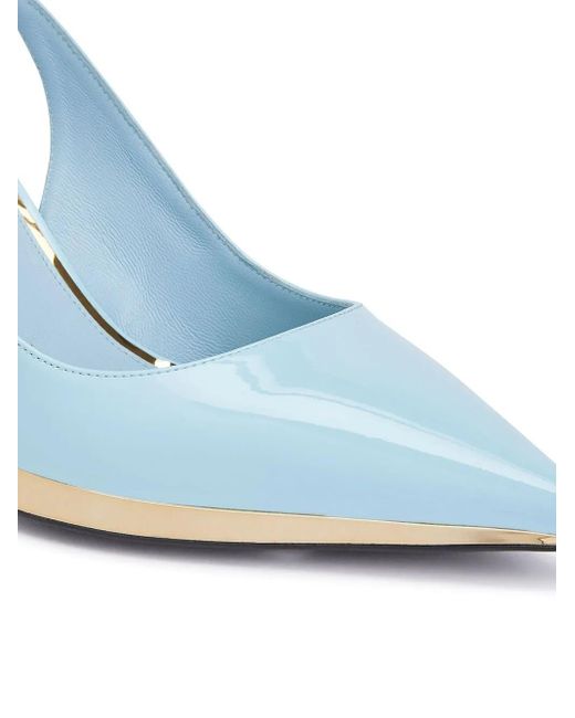 Giuseppe Zanotti Blue Virgyn Slingback-Pumps 70Mm