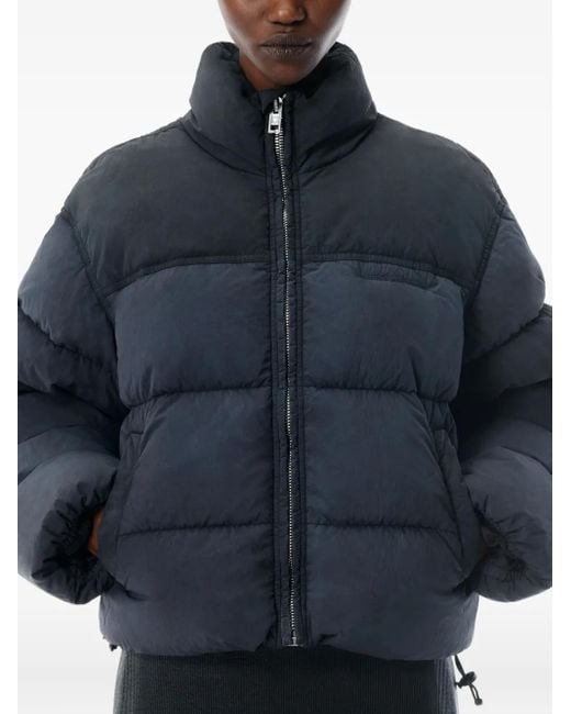 Alexander Wang クロップド パデッドジャケット Blue