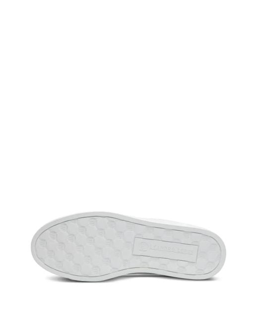 Leandro Lopes White Faísca Quilted-Pattern Sneakers