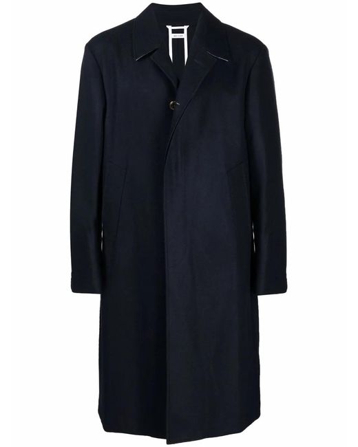 Thom Browne Blue Single-Breasted Coat for men