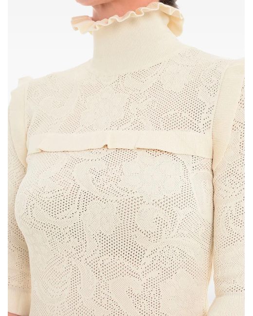 Sportmax White Crisma Midi Dress
