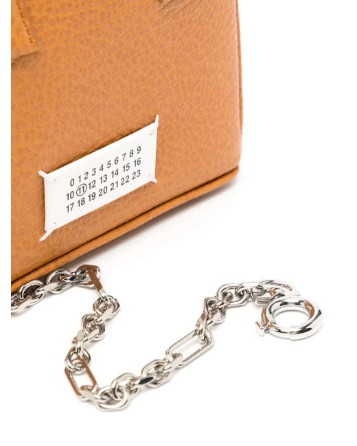 Maison Margiela Orange Sac Porté Épaule 5Ac En Cuir