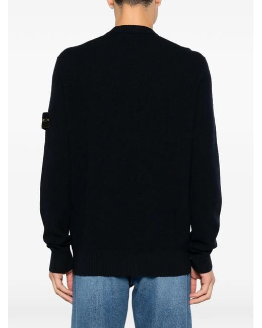 Stone Island Pullover Mit Logo-Patch in Black für Herren