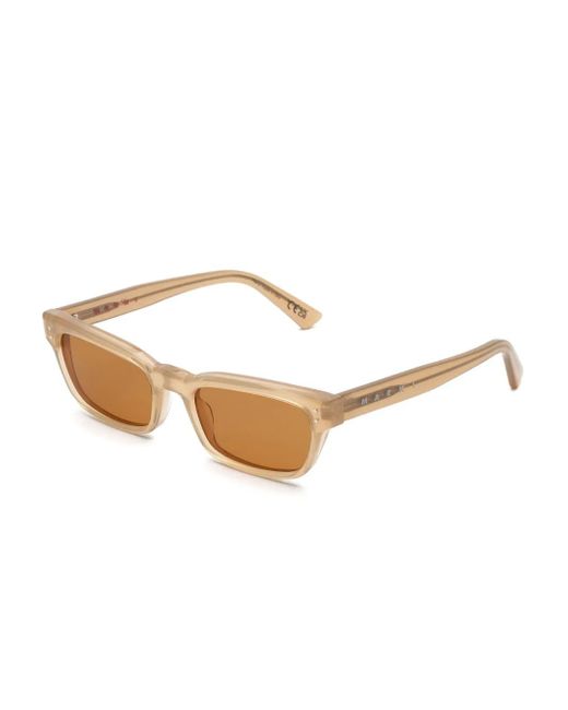 Marni Brown Floosa Rectangle-Frame Sunglasses