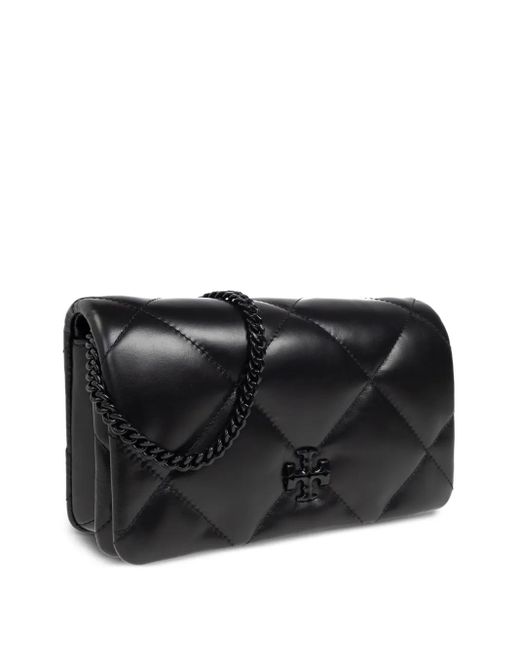 Cartera acolchada Tory Burch de color Black