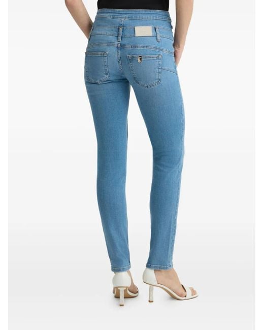 Liu Jo Blue High-Waist Skinny-Cut Jeans