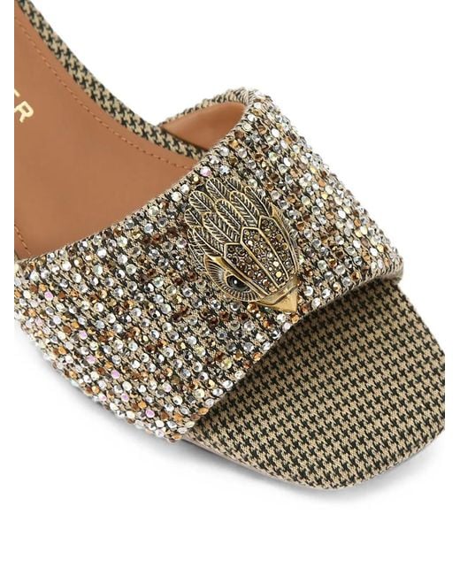 Kurt Geiger Metallic Kensington Flat Sandals