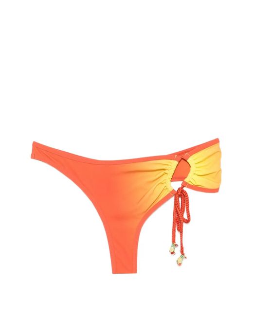 Christopher Esber Orange Cusa Side-Tie Bikini Bottoms