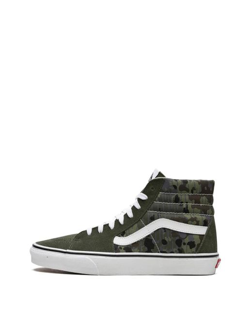 Vans Green Sk8-Hi "Rain Camo" Sneakers for men