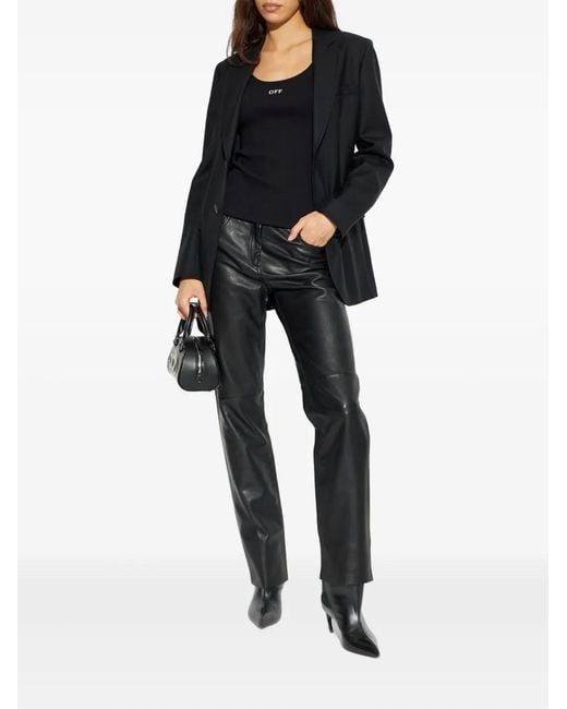 Moschino Black Single-Breasted Blazer