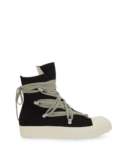 Rick Owens Black Megalace Sneakers for men
