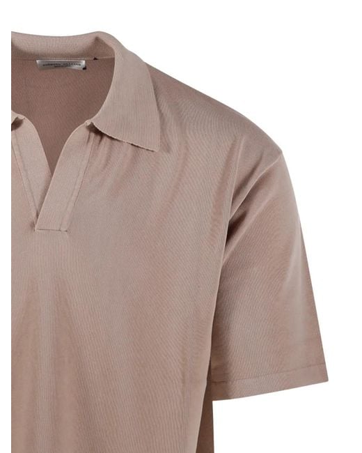Roberto Collina Natural V-Neck T-Shirt for men