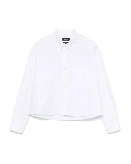 A.P.C. White Polyester Umbrella