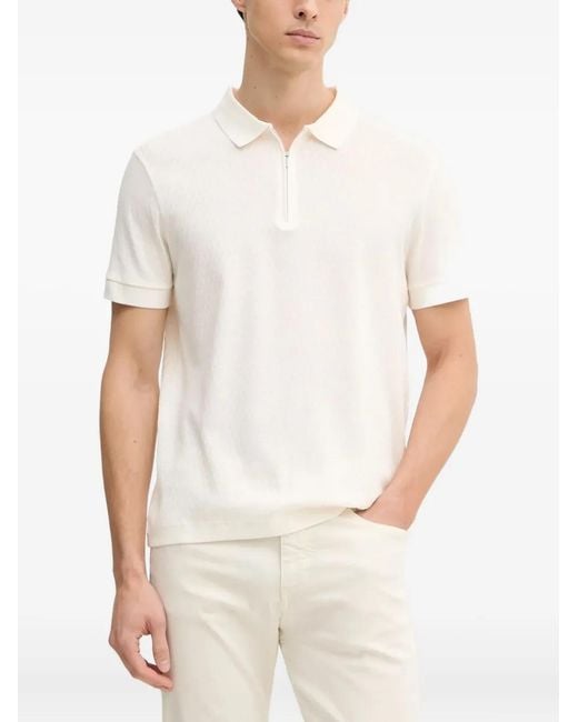 Joop! White Cotton Polo Shirt for men