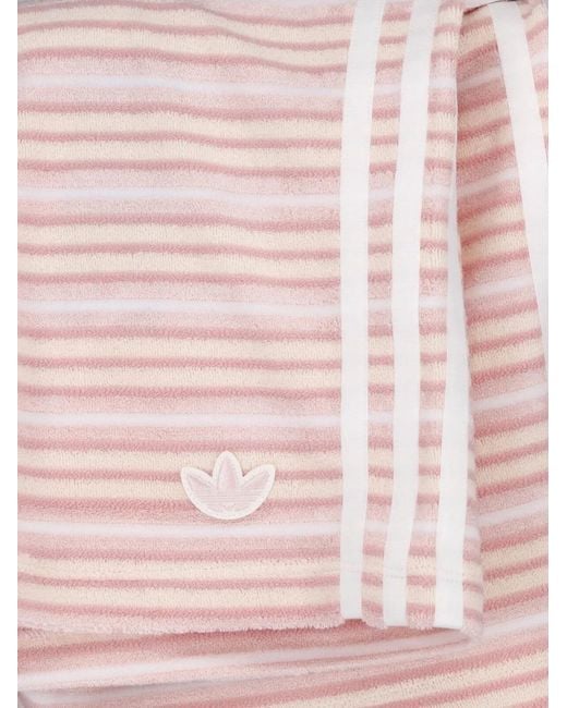 Adidas Gestreepte Shorts in het Pink