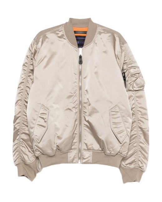 Veste Bomber Ma-1 À Fermeture Zippée Alpha Industries pour homme en coloris Natural
