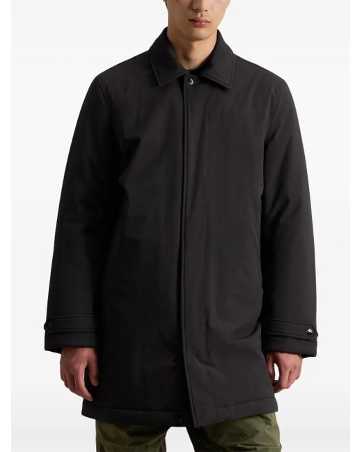Woolrich Black Layered Coat for men