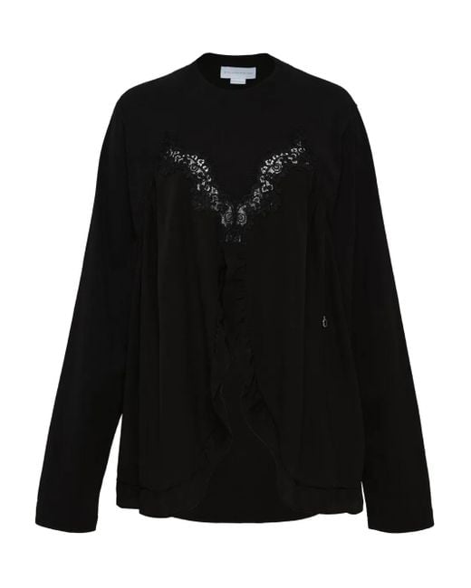 Stella McCartney Black Lace-Insert Sweater