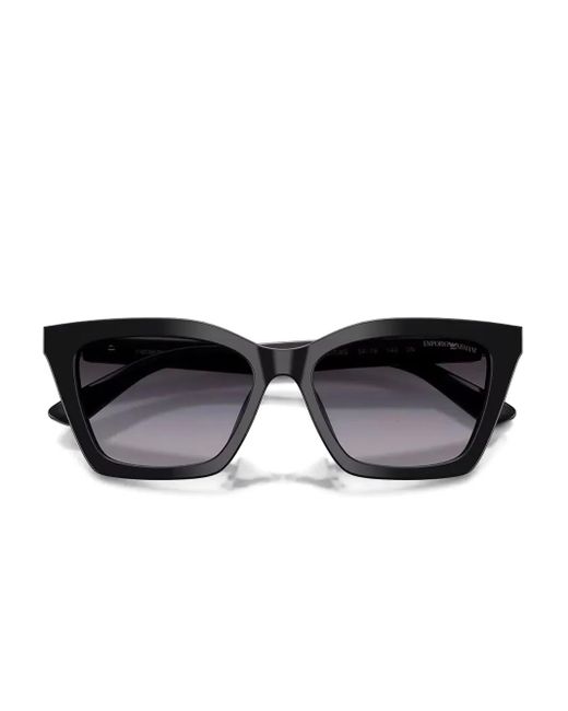 Emporio Armani Black Cat-Eye Sunglasses
