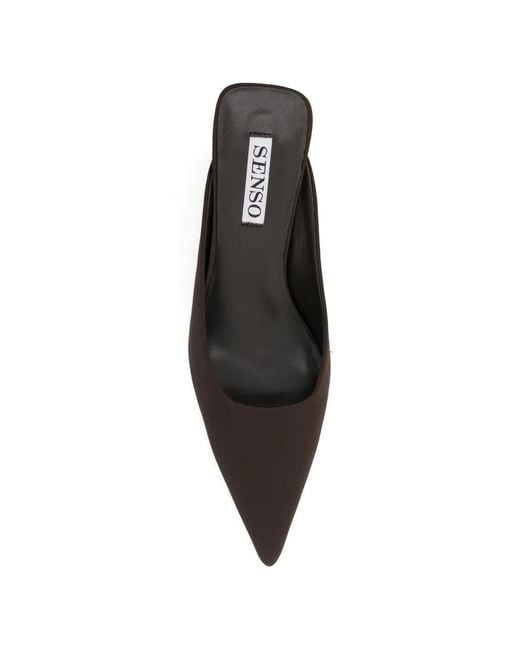 Senso White Uriela Wedge Mules