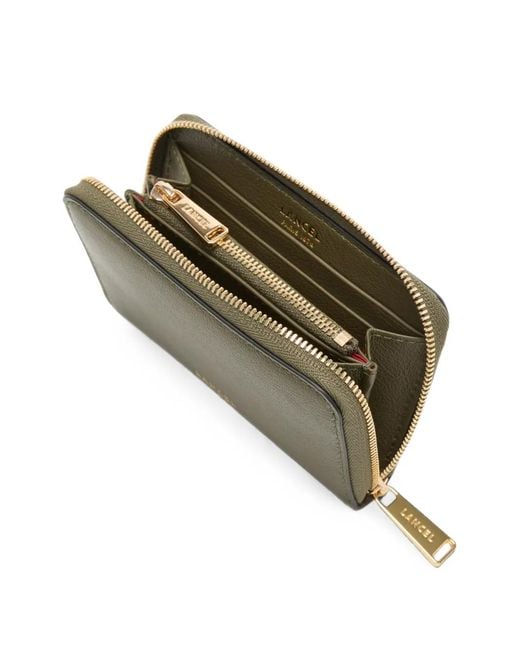 Lancel Green Bcbg Zip-Around Wallet