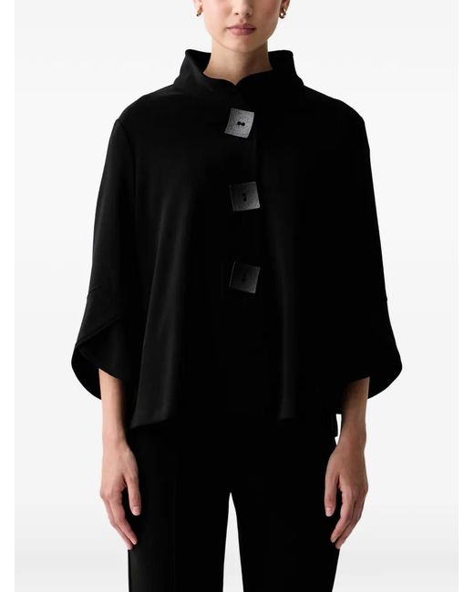 Joseph Ribkoff Black Button-Up Jacket