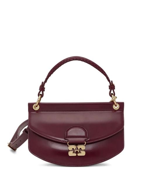 Bolso shopper Mini Apo-G Ganni de color Purple