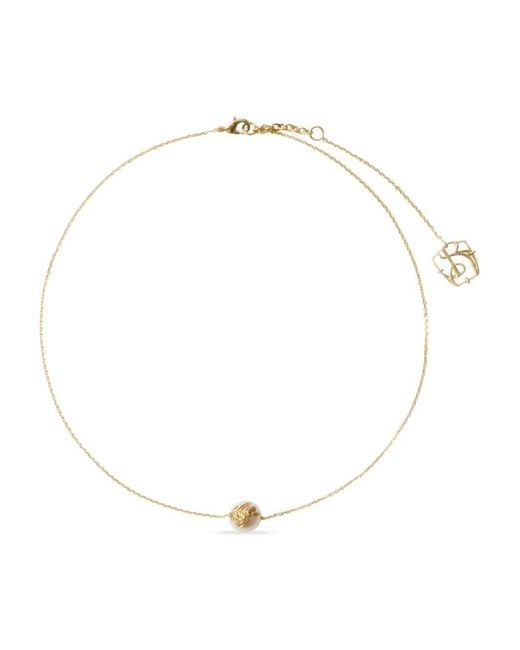Burberry White Knight Pearl Solitaire Necklace