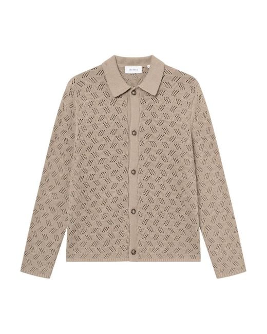 Les Deux Natural Openwork Shirt for men