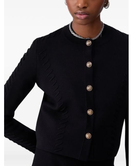 Liu Jo Black Cardigan With Braided Details