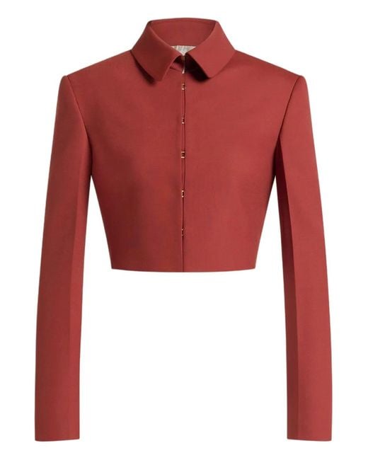 Alberta Ferretti Collared Jacket