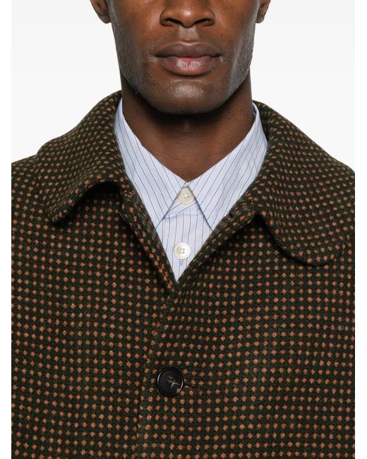 Bode Brown Hedgerow Buttoned Coat for men