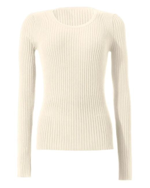Wolford Natural Ribbed Long-Sleeve T-Shirt