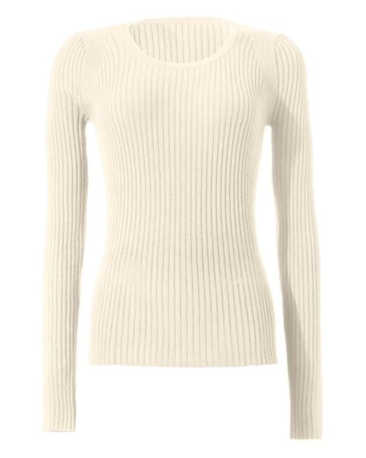 Wolford Natural Ribbed Long-Sleeve T-Shirt