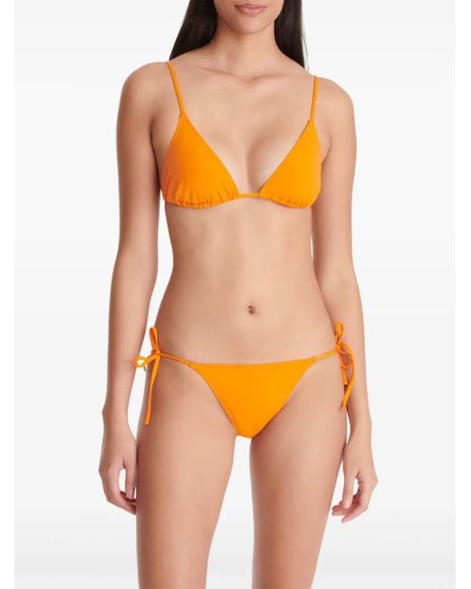 Eres Orange Haut De Bikini Mouna À Bonnets Triangles