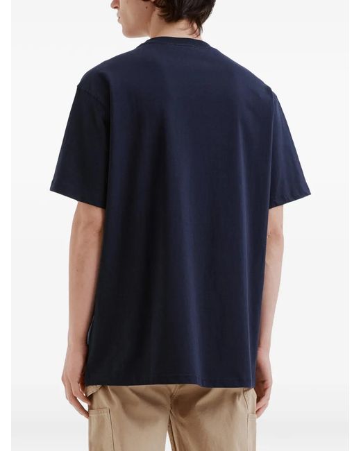 Chocoolate Blue Graphic-Print Crew-Neck T-Shirt for men