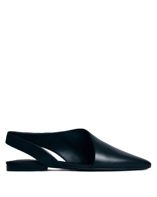 Co. Blue Pointed-Toe Slingback Ballet Flats