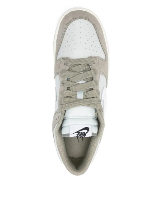 Nike White Suede Panelled Sneakers for men