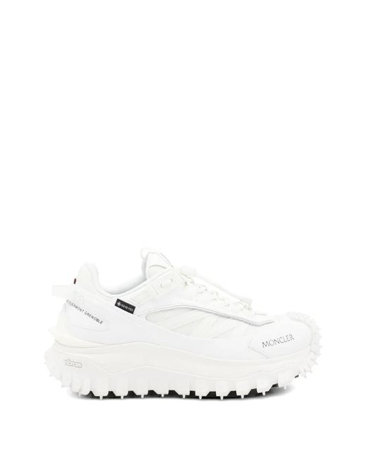 Moncler White Trailgrip Gtx Lace-Up Fastening Sneakers