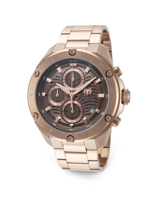 TechnoMarine Brown Oceanico 44Mm Watch for men