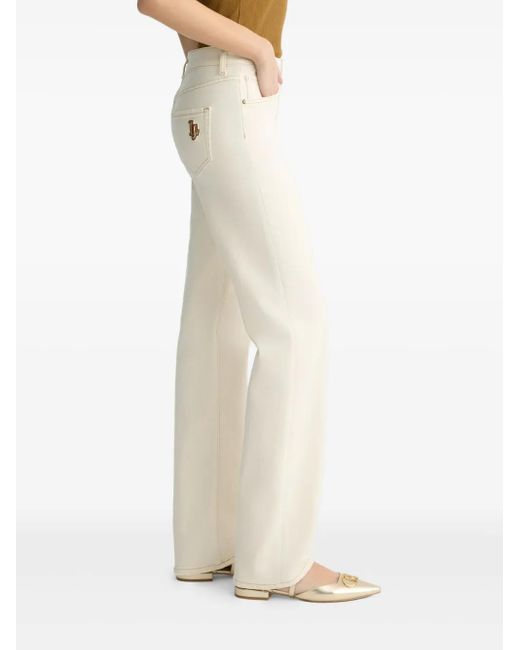 Liu Jo White Straight-Leg Jeans