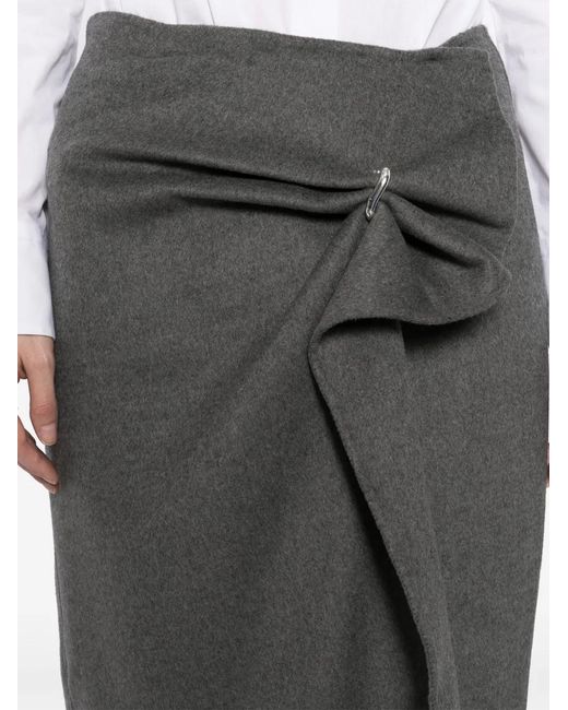JNBY Gray Asymmetric Skirt