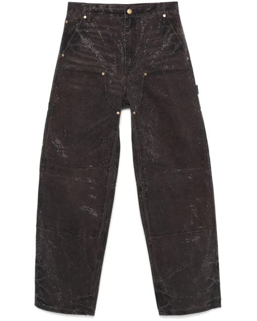 Alexander Wang Gray Crystal-Embellished Jeans