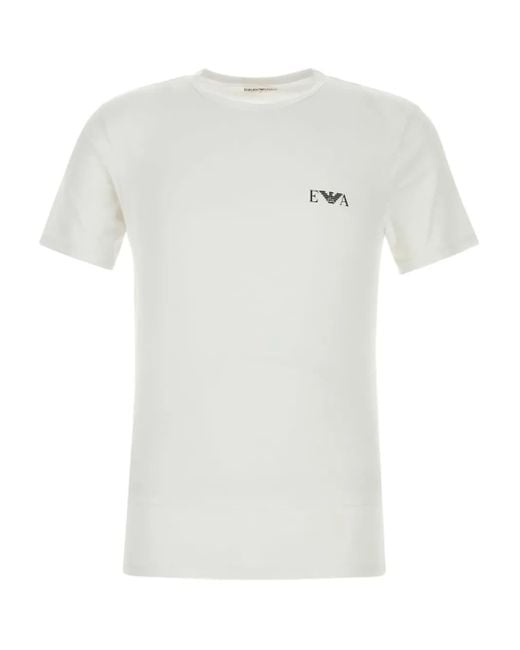 Emporio Armani White 2-Pack Crew Neck T-Shirt for men