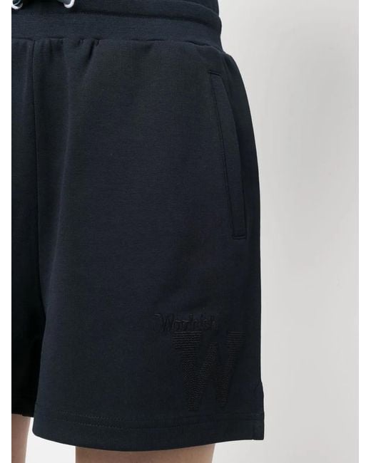 Woolrich Blue Drawstring Track Shorts