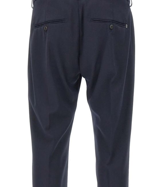 Dondup Blue Side-Pocket Pants for men