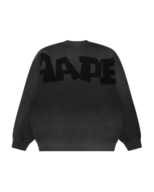 Aape By A Bathing Ape Black Logo-Patch Sweater for men