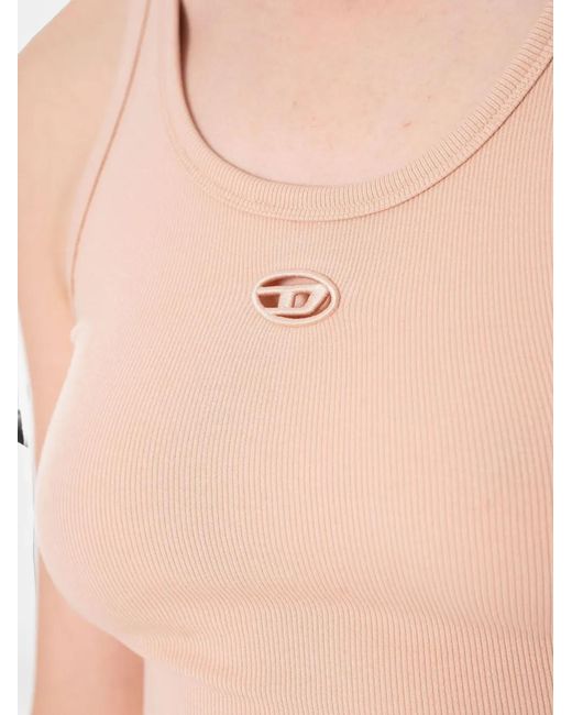 DIESEL Blue Crop Top With Wrap-Around Laces