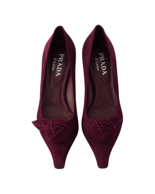 Prada Purple Suede Pumps