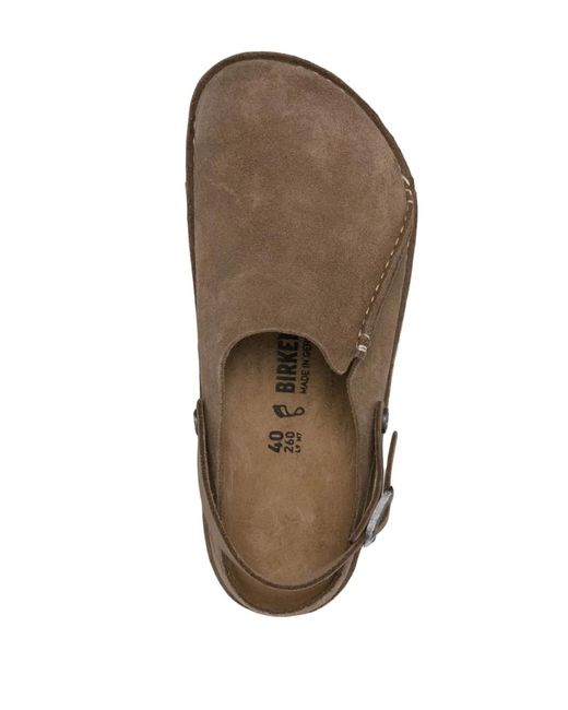Birkenstock Brown Lutry Suede Clogs for men